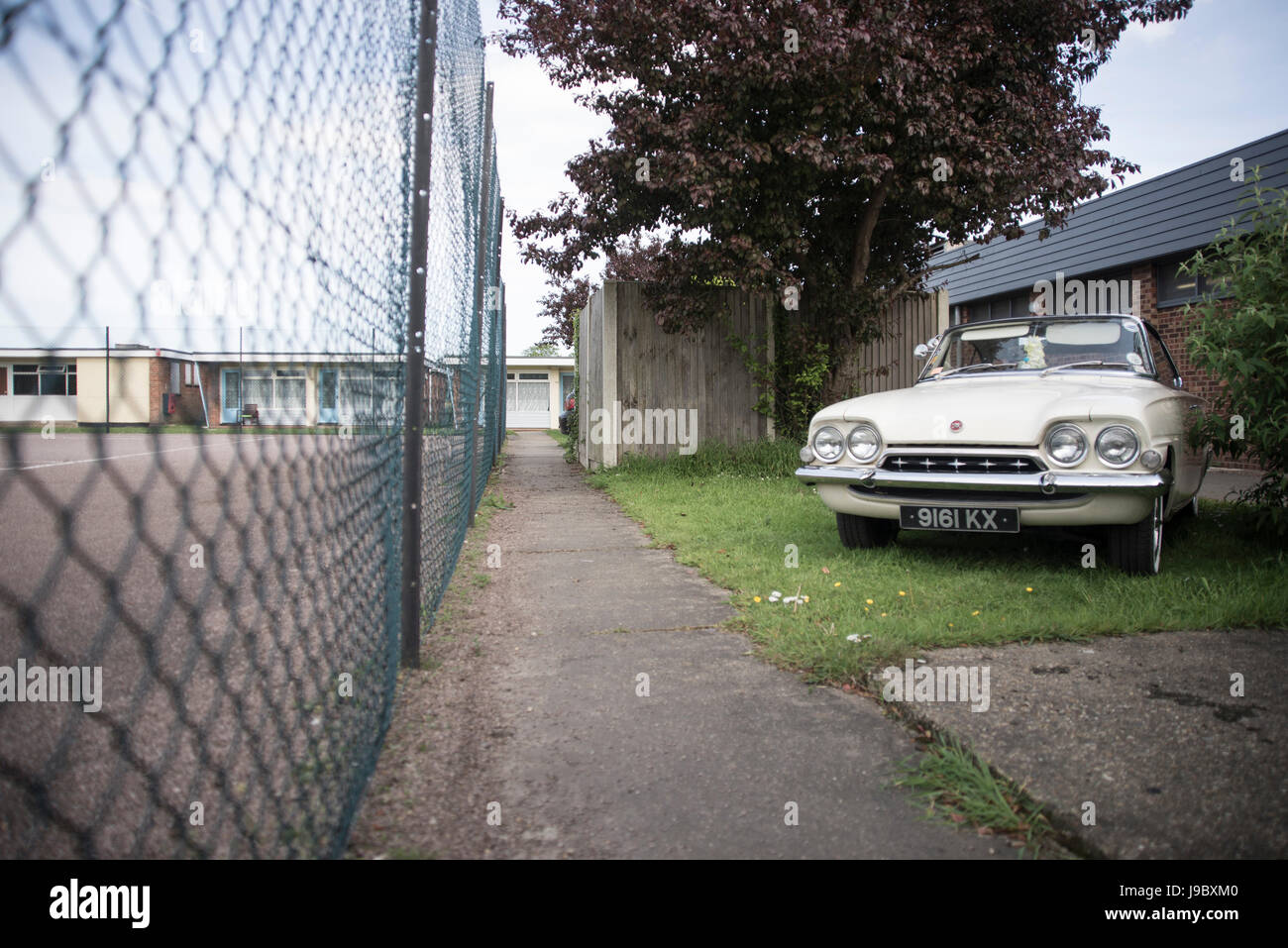 Oldtimer-Show, Hembsby 58 Weekender Stockfoto