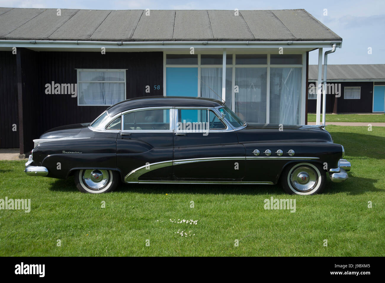 Oldtimer-Show, Hembsby 58 Weekender Stockfoto