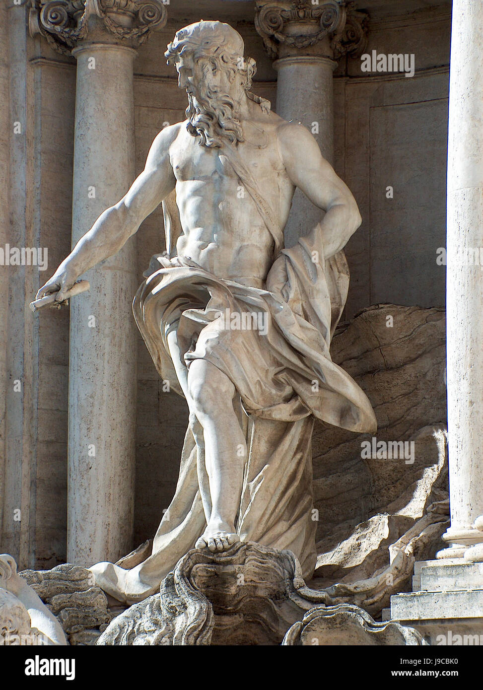 Statue, Tourismus, Kunst, Barock, Rom, Roma, Baustil, Architektur, Stockfoto