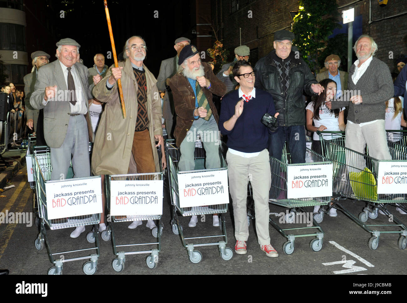 Johnny Knoxville besucht die Premiere von "Schlechten Opa" in London Stockfoto