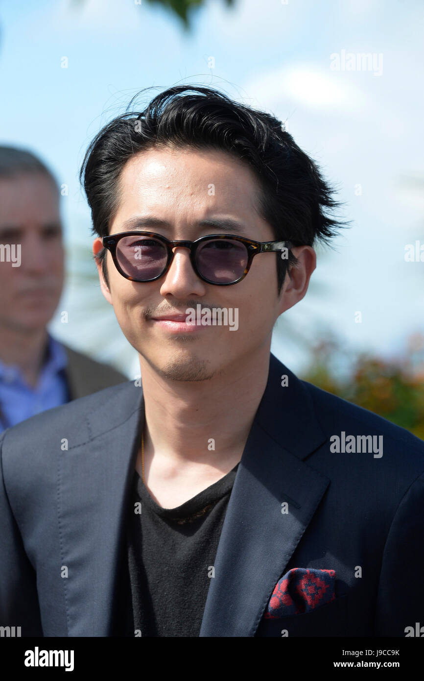 70. Ausgabe des Cannes Film Festival: Schauspieler Steven yeun, hier für die Förderung der Film "okja" (2017/05/19) Stockfoto