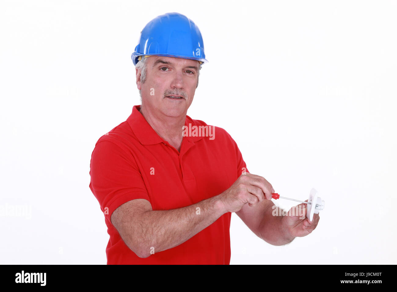 blau, Handwerker, Handwerker, Bastler, Raum, Energie, Energie, Strom, Stockfoto