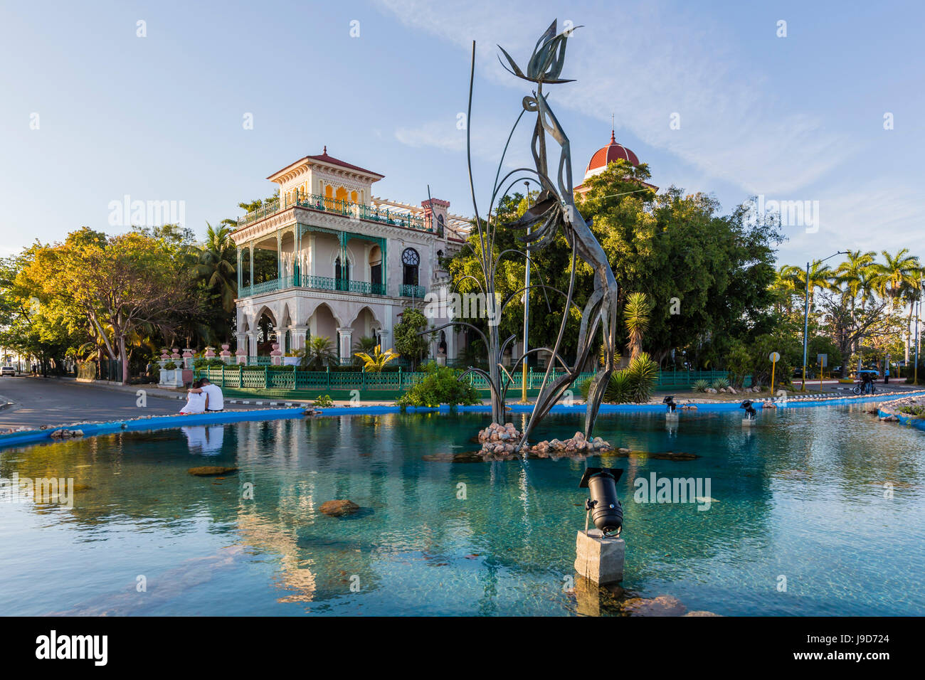 Außenansicht des Palacio de Valle (Valle Palast), Punta Gorda, Cienfuegos, Kuba, Westindische Inseln, Karibik, Mittelamerika Stockfoto