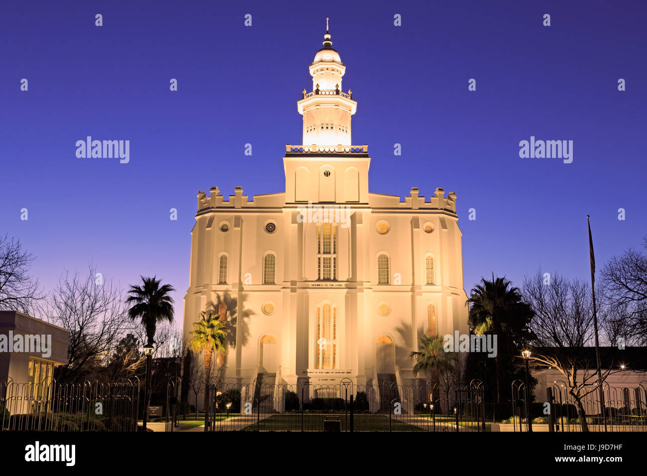 St.-George-Tempel, St. George, Utah, USA, Nordamerika Stockfoto
