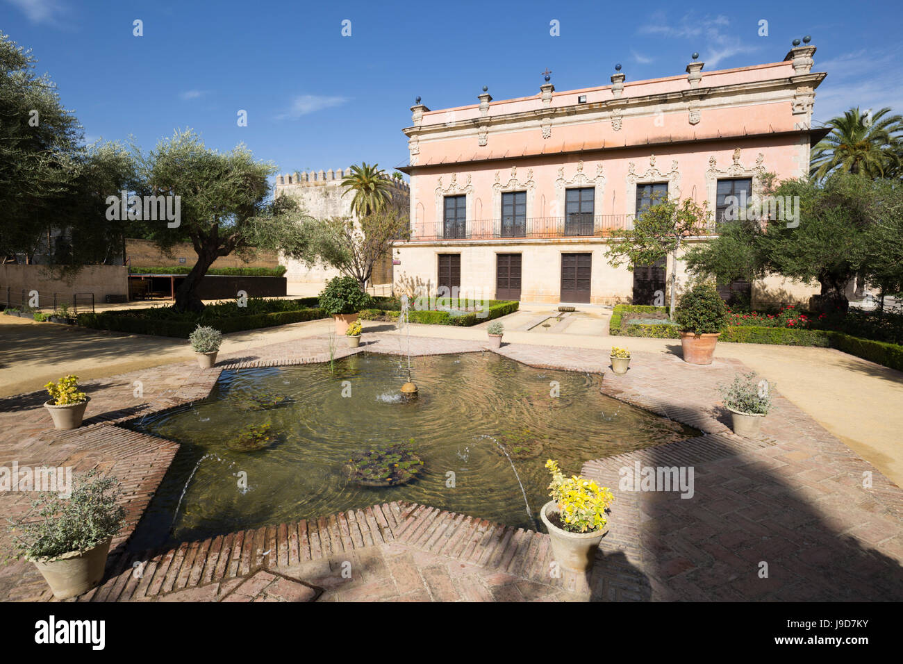 Palacio de Villavicencio innerhalb der Alcazar, Jerez De La Frontera, Cadiz Provinz, Andalusien, Spanien, Europa Stockfoto