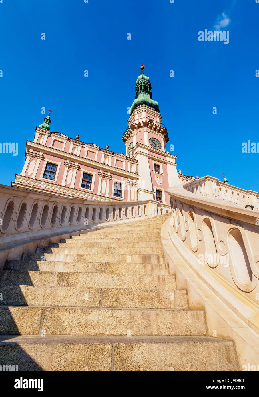 Rathaus, Altstadt, UNESCO World Heritage Site, Zamosc, Lublin Woiwodschaft, Polen, Europa Stockfoto