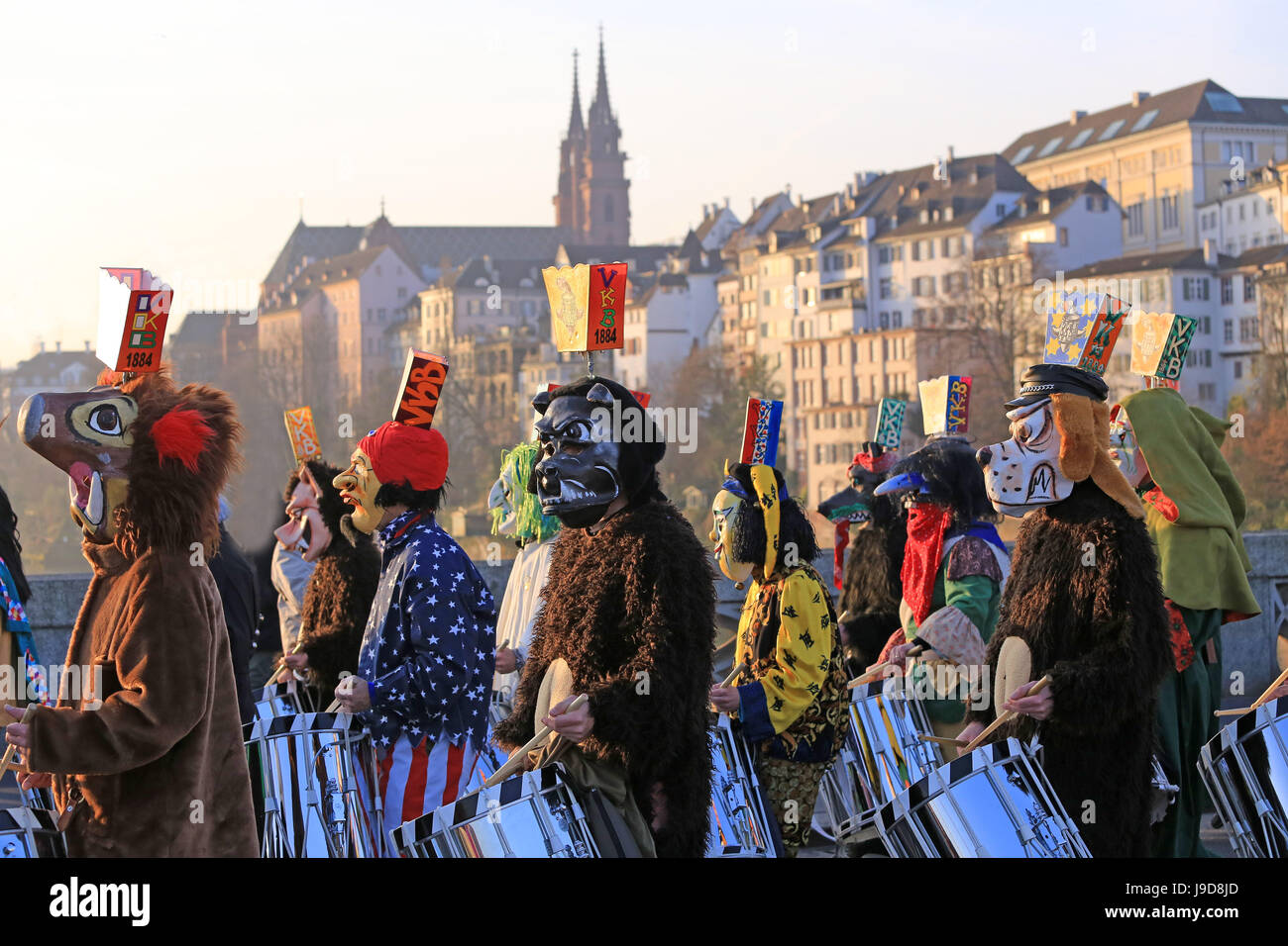 Karneval von Basel (Basler Fasnacht), Basel, Kanton Basel Stadt, Schweiz,  Europa Stockfotografie - Alamy