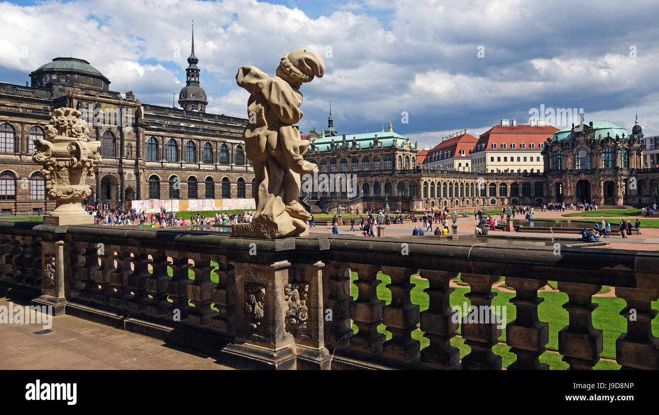 Zwinger Palace, Dresden, Sachsen, Deutschland, Europa Stockfoto
