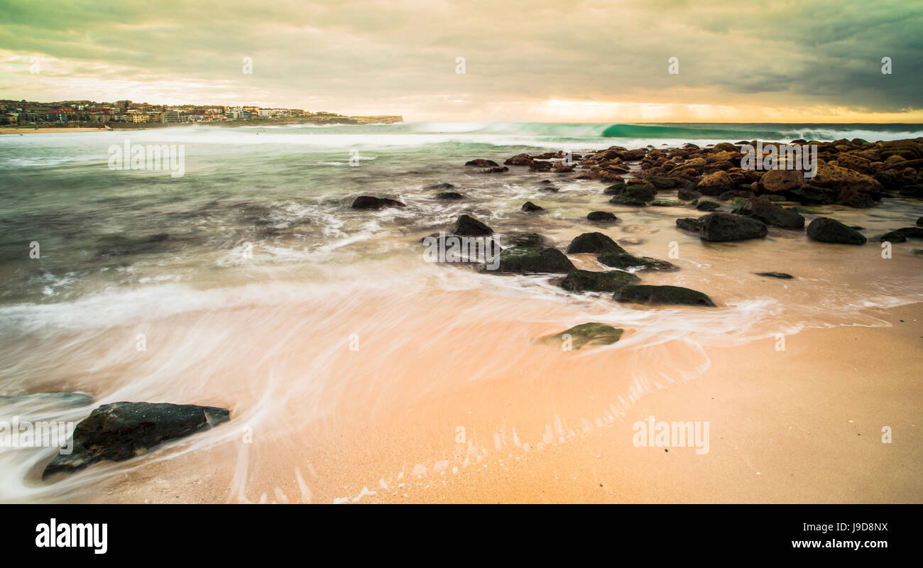 Felsen am Strand Sydney Stockfoto