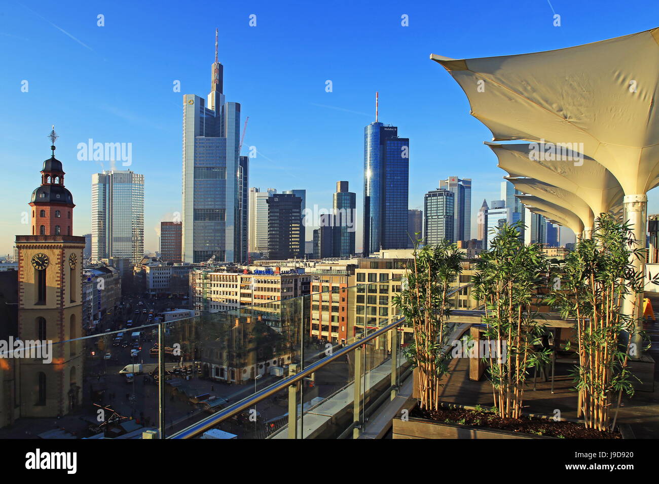 Hauptwache und Bankenviertel, Frankfurt am Main, Hessen, Deutschland, Europa Stockfoto