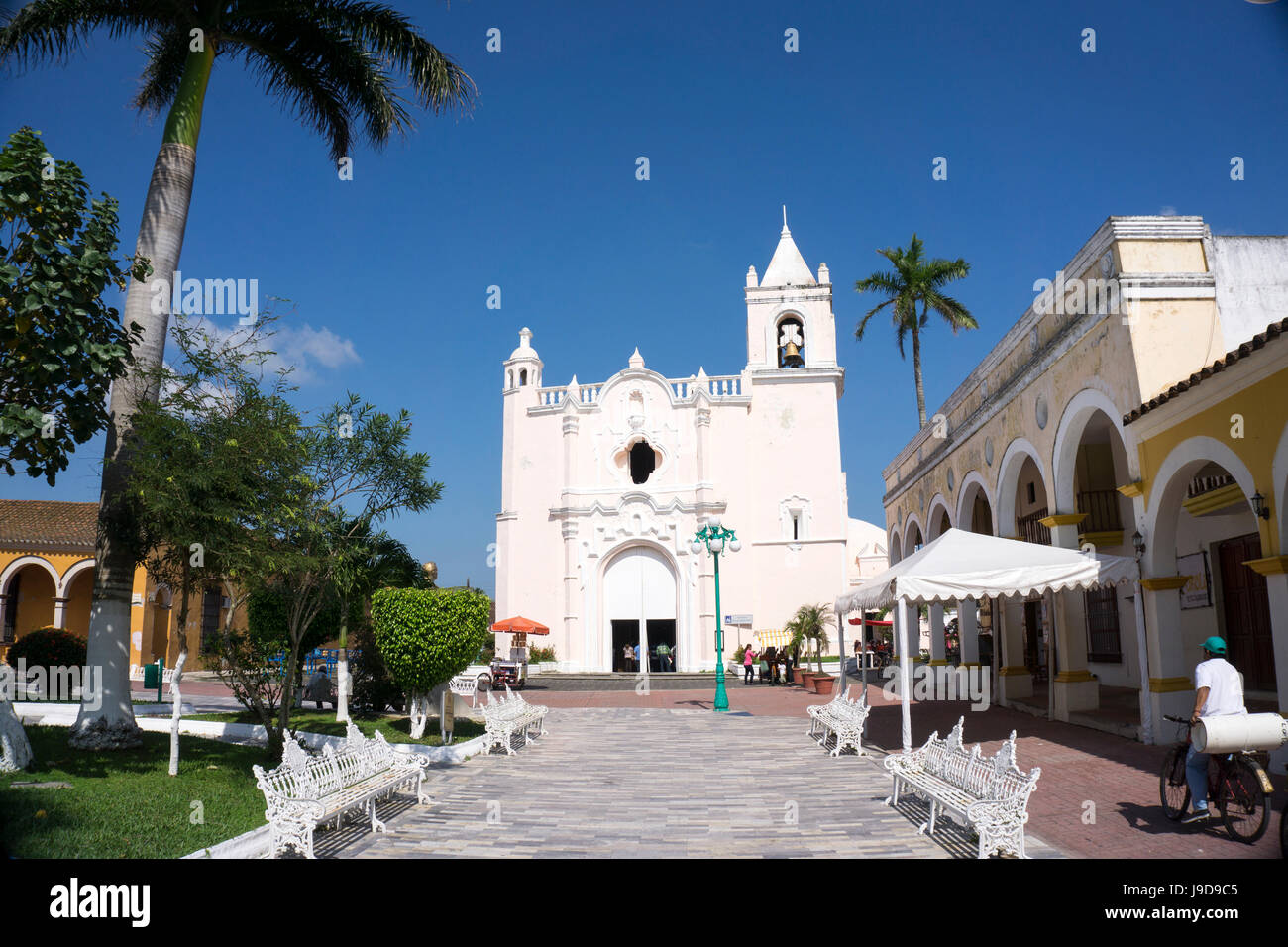 Eglesia San Miguelito, geniessen, UNESCO World Heritage Site, Mexiko, Nordamerika Stockfoto