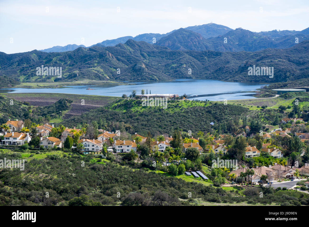 Hauptimmobilien, Bergen von Santa Monica, Kalifornien, USA, Nordamerika Stockfoto