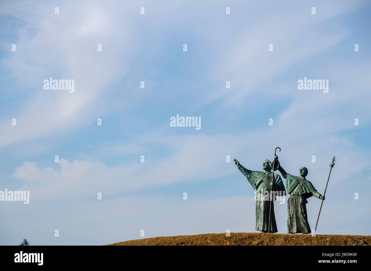 Monte Gozo (Mount Joy), Santiago De Compostela, A Coruna, Galicien, Spanien, Europa Stockfoto