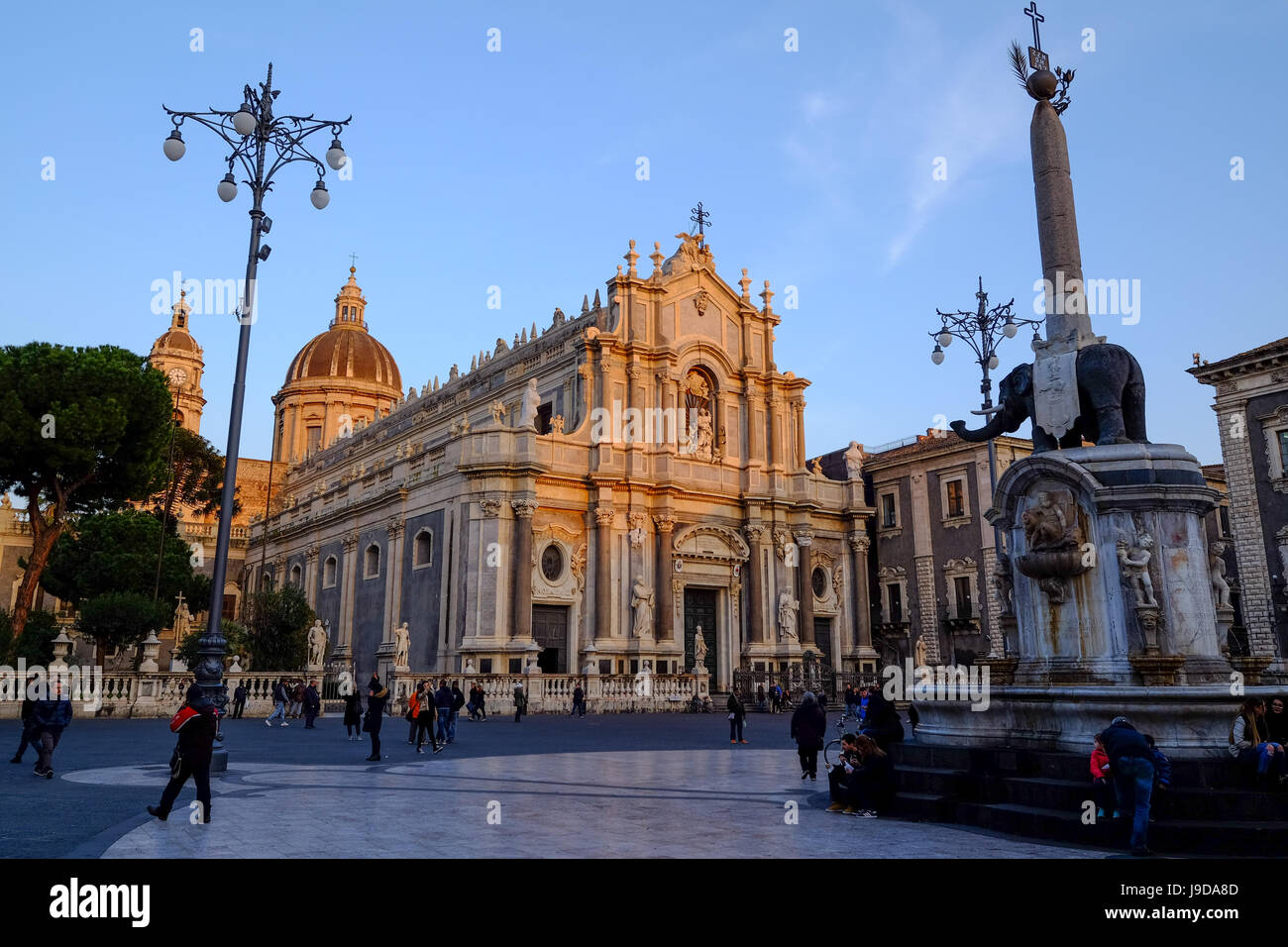 Kathedrale von Catania, gewidmet der Heiligen Agatha, Catania, Sizilien, Italien, Europa Stockfoto
