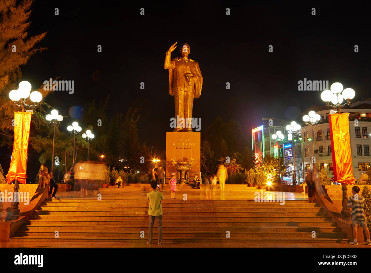 Ho Chi Minh Statue, Can Tho, Mekong Delta, Vietnam Stockfoto