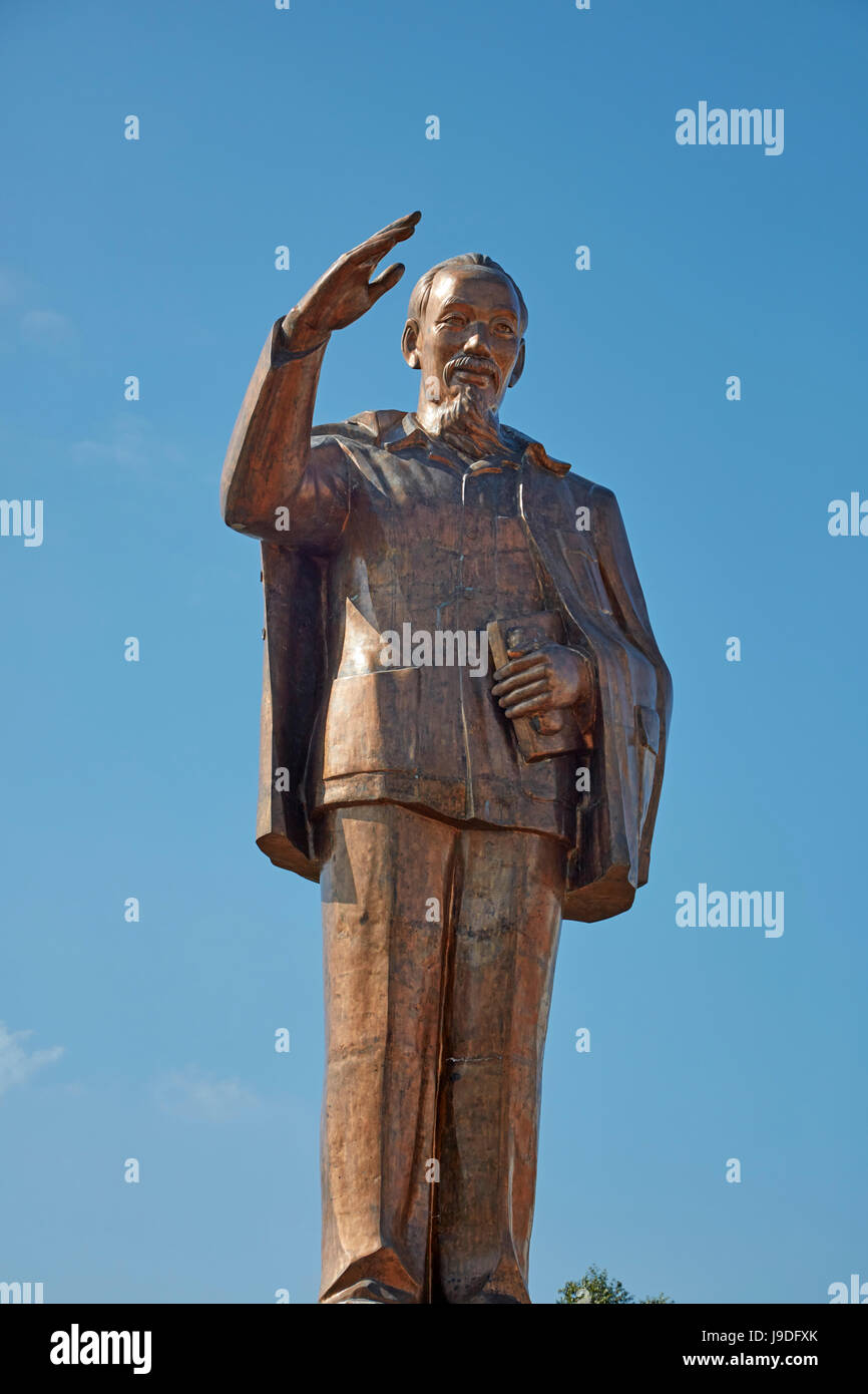 Ho Chi Minh Statue, Can Tho, Mekong Delta, Vietnam Stockfoto