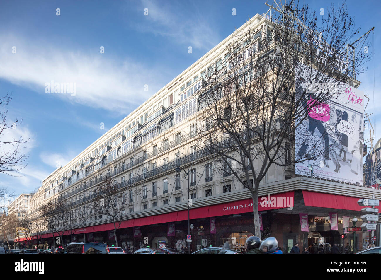 Galeries Lafayette Kaufhaus, Boulevard Haussmann, Paris, Frankreich Stockfoto