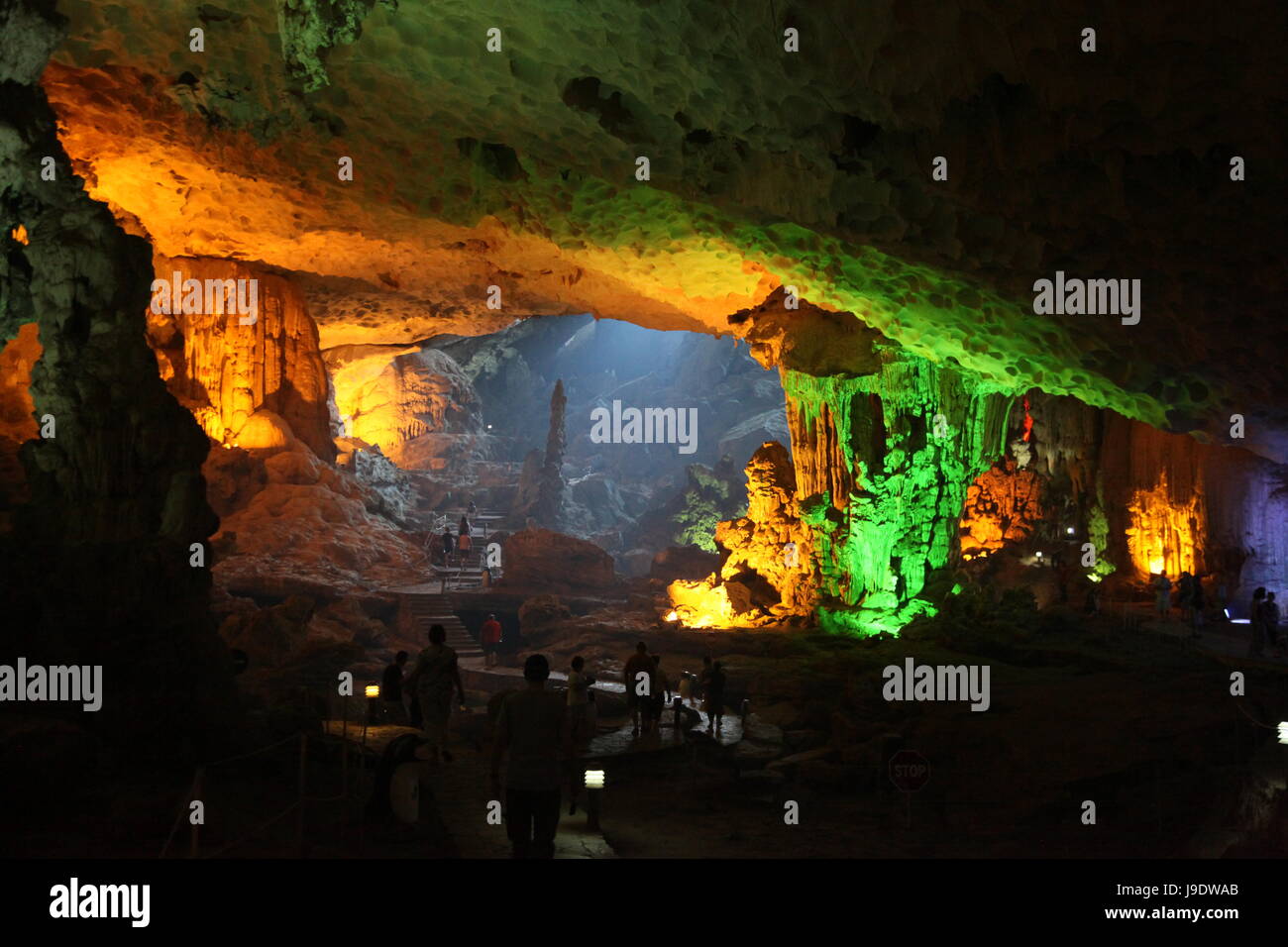 Viet Nam, Vietnam, Kalk, Tropfsteinhöhlen, Viet Nam, Vietnam, Kalk, Tropfsteinhöhle Stockfoto