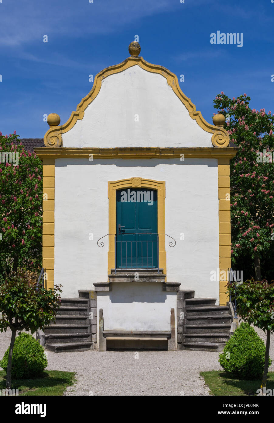 Gartenhaus im barocken Garten 2 Stockfoto