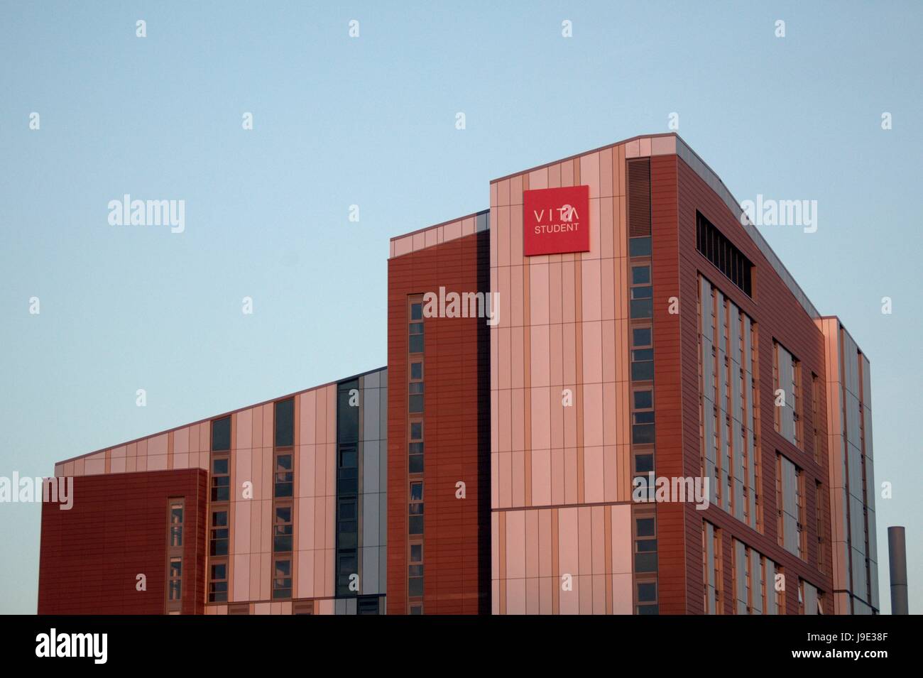 Studentisches Leben wohnen Partick Glasgow "Vita Student" blauer Himmel Stockfoto