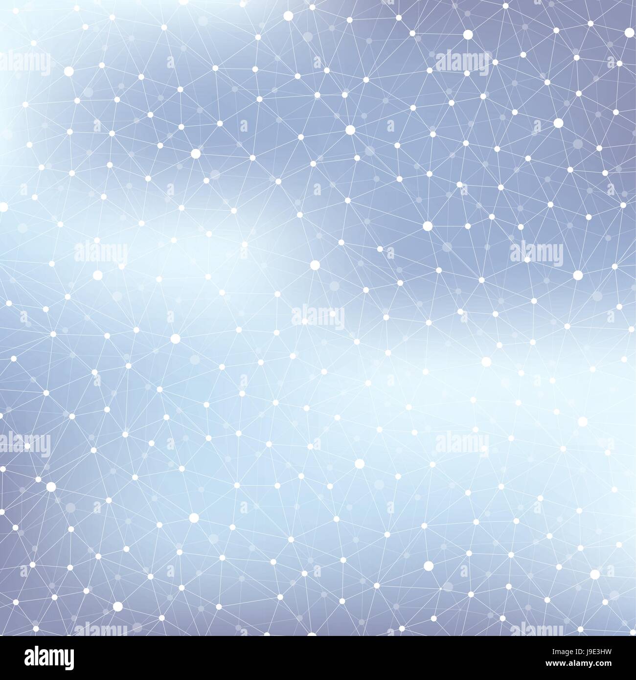 Geometrischen abstrakten Hintergrund mit Verbindungslinie und Punkten. Grafischen Hintergrund für Ihr Design. Vektor-Illustration. Stock Vektor