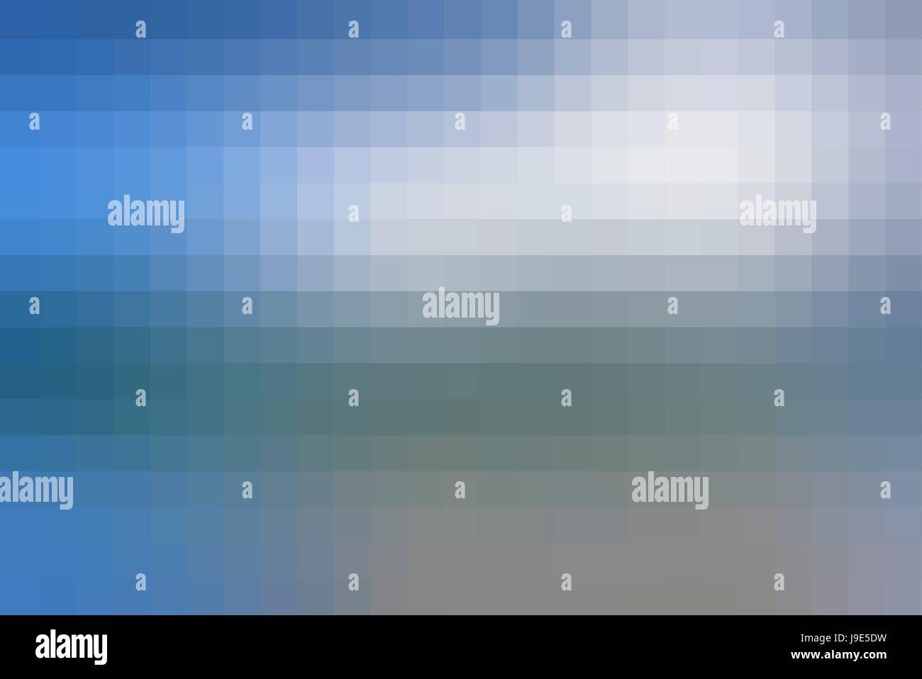 Weiße Blautöne abstrakte Vektor quadratischen Fliesen Mosaik Hintergrund Stock Vektor