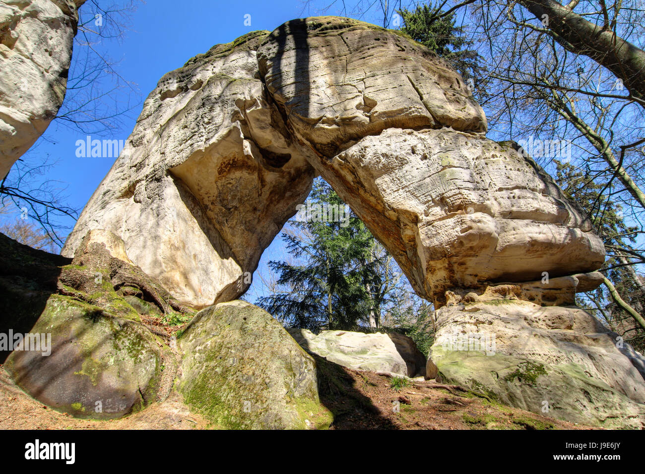 Natürlichen Felsbogen im Böhmischen Paradies Stockfoto