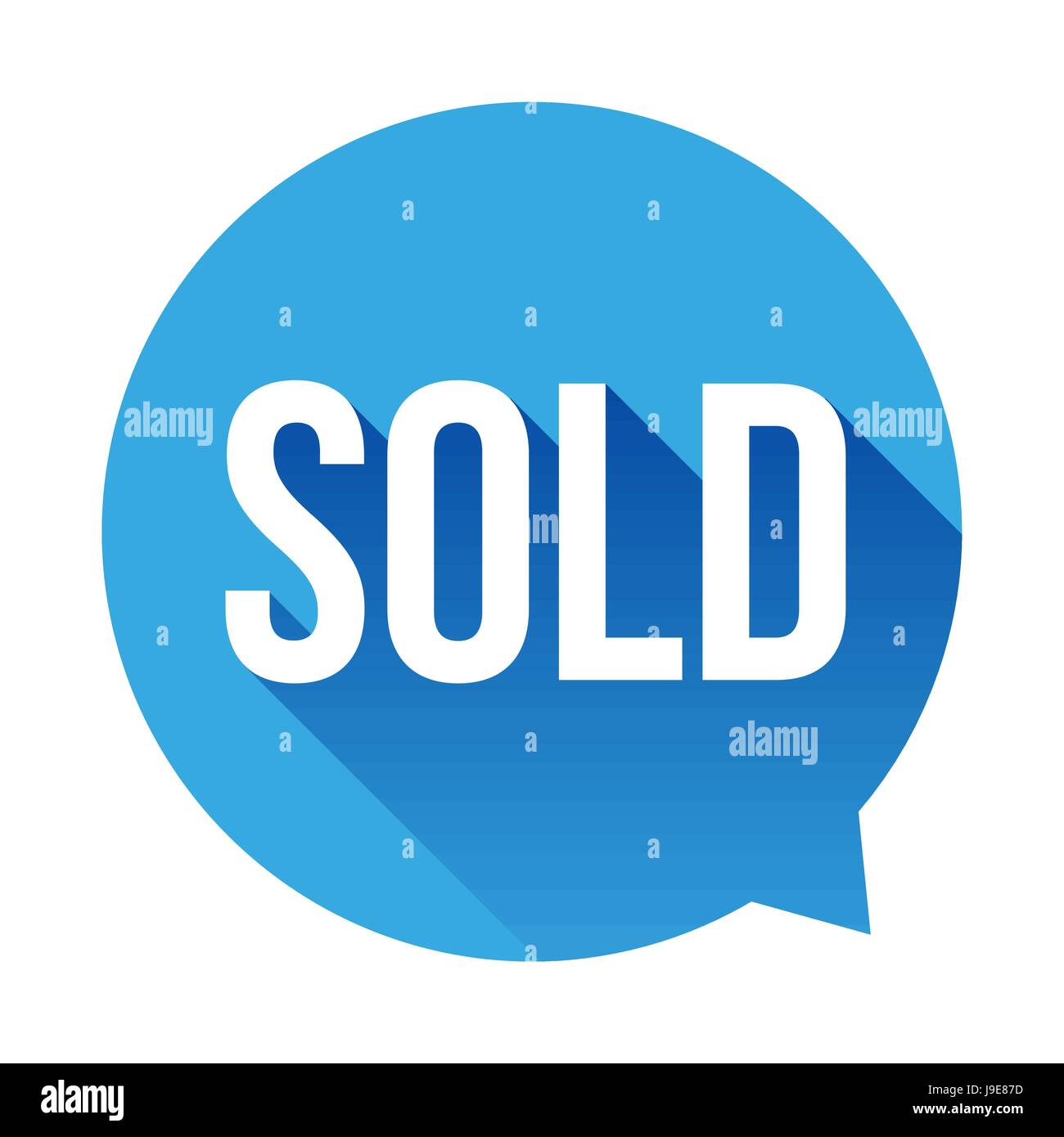 Verkauft Rede Blase Vektor Stock Vektor