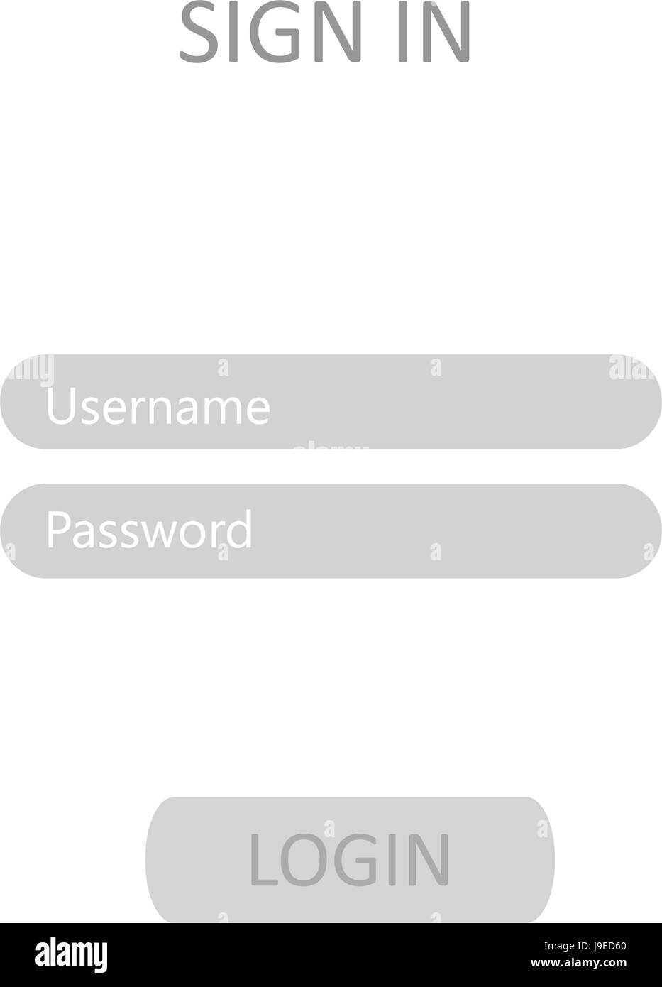 Online-Anmeldung Formular; Vektor-illustration Stock Vektor