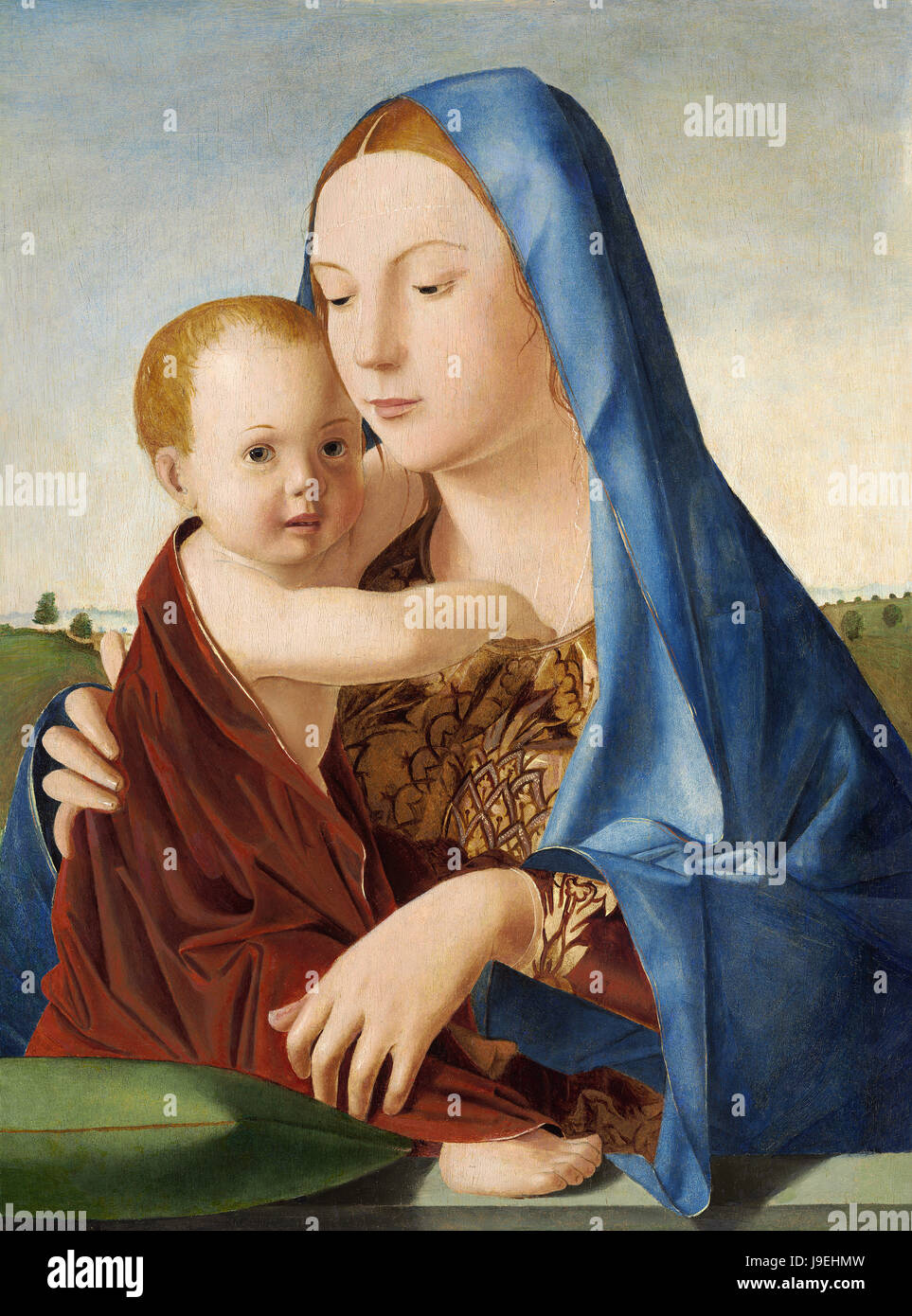 Antonello Da Messina - Madonna mit Kind Stockfoto