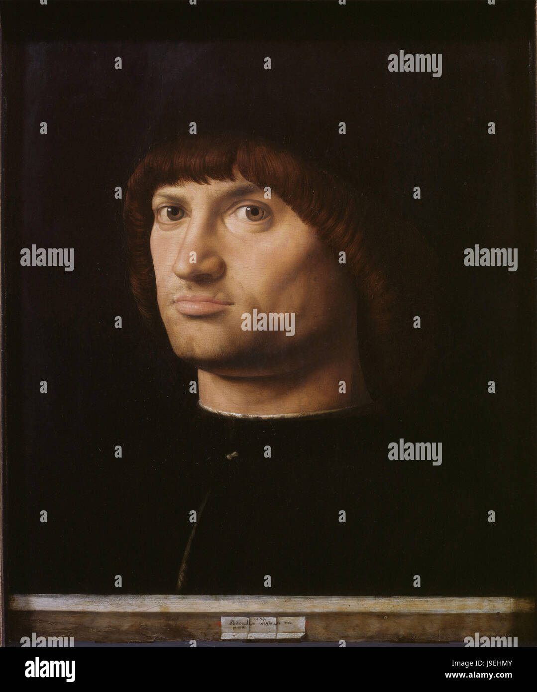 Antonello Da Messina - Condottiero 1475 Museum Louvre Paris Stockfoto