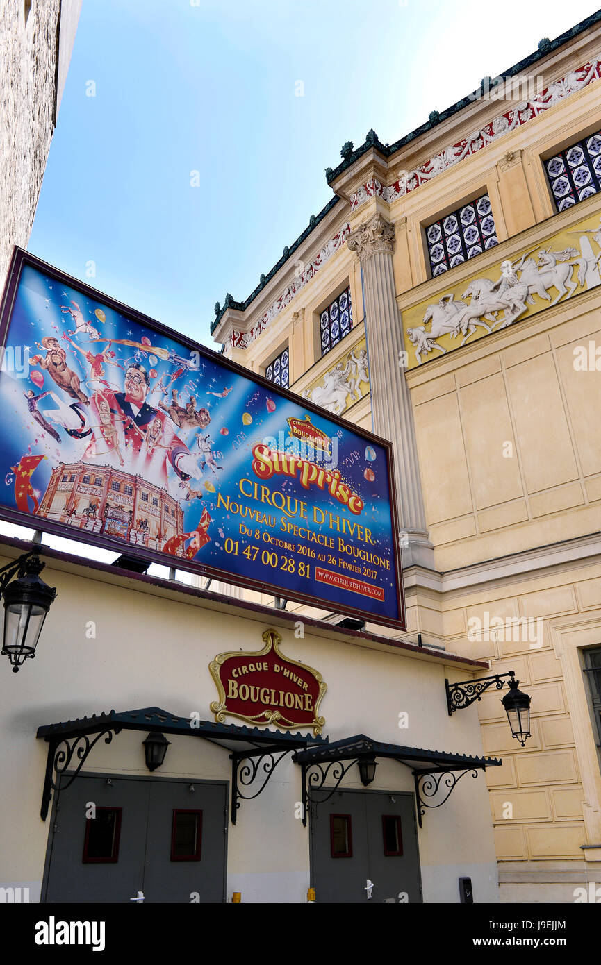 Cirque d ' Hiver Bouglione, Paris, Frankreich Stockfoto