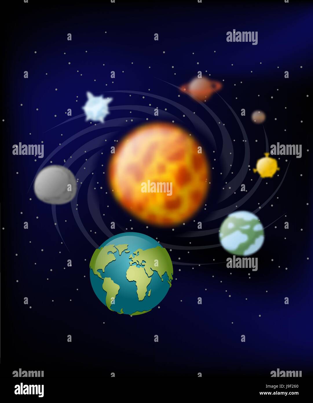 FINGERINSPIRE Sonnensystem Schablone – A4 (21x29,7 Cm), Planeten Zum Malen, Wiederverwendbar