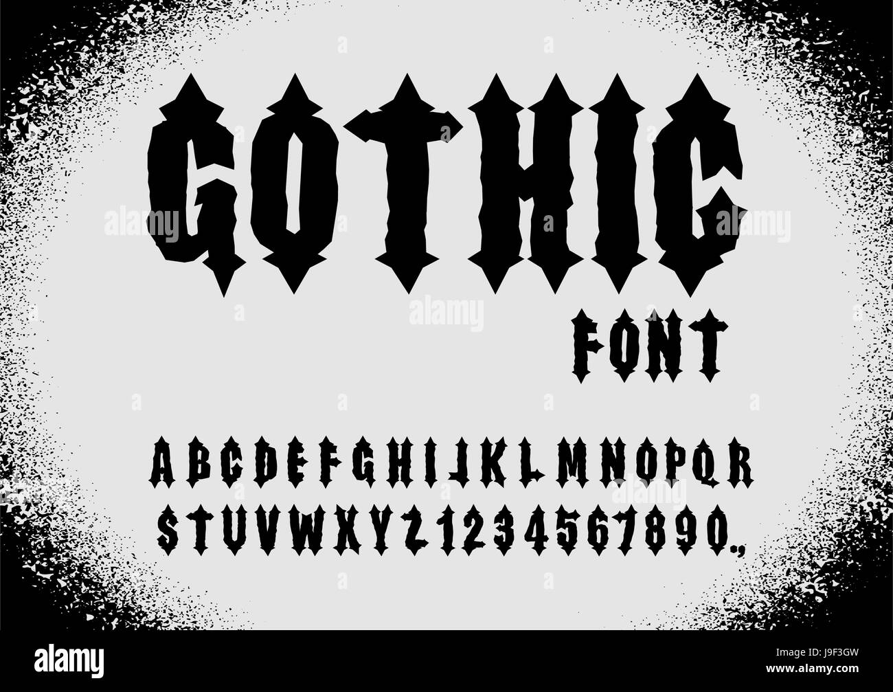 Gotische Schrift Alte Schrift Gotischer Schrift Vintage Alphabet Buchstaben Und Zahlen Retro Alphabet Gothic Stock Vektorgrafik Alamy