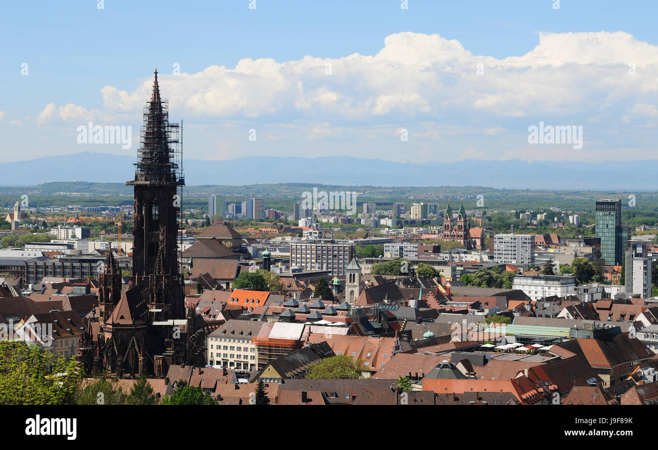 Freiburg panorama Stockfoto