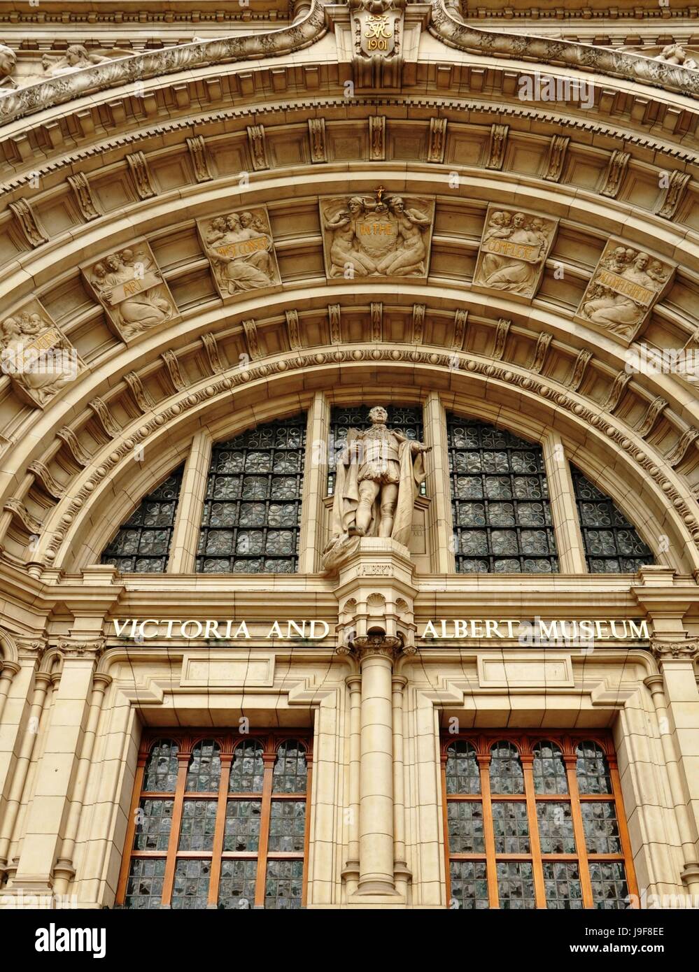Haupteingang, das Victoria und Albert Museum, london Stockfoto