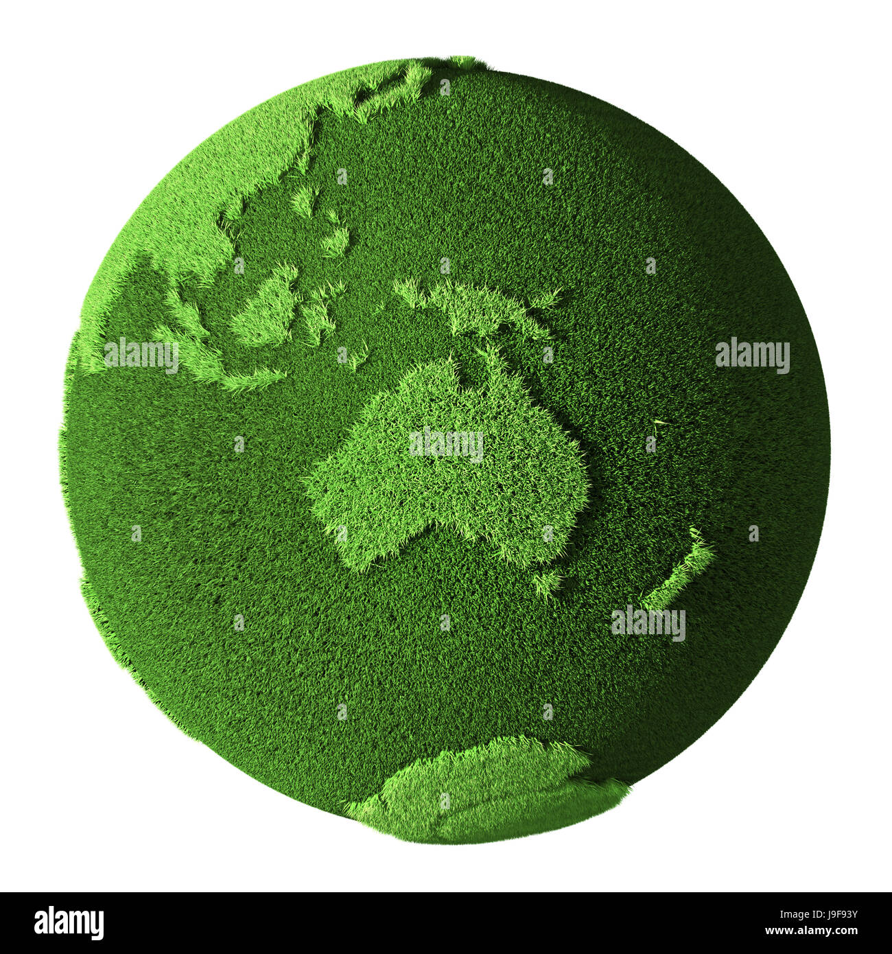 Eco, Australien, Globus, Planeten, Erde, Welt, Antarktis, Wiese, Rasen, Rasen, Stockfoto