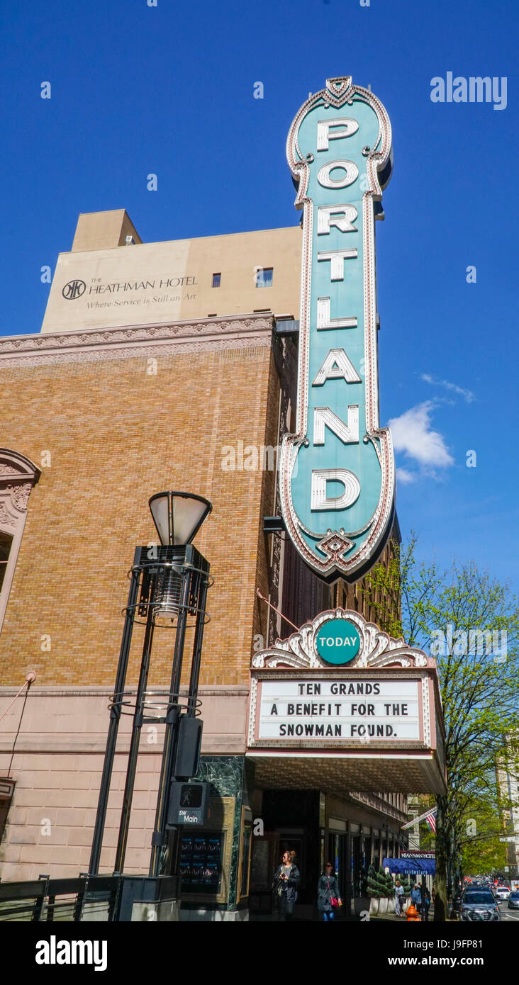 Arlene Schnitzer Concert Hall in Portland - PORTLAND - OREGON - 16. April 2017 Stockfoto