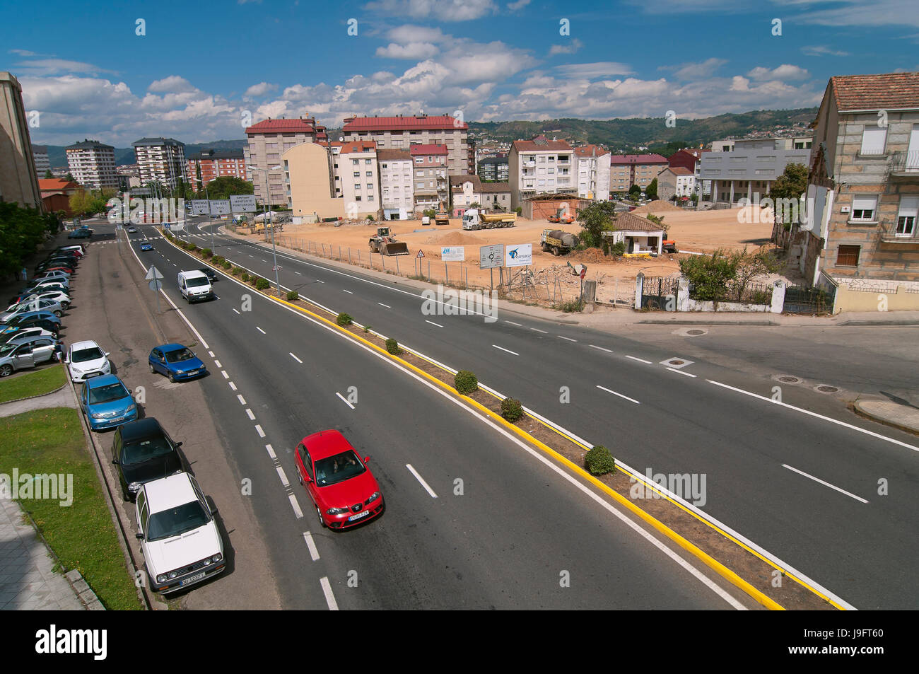 Otero Pedrayo Avenue, Orense, Region Galicien, Spanien, Europa Stockfoto