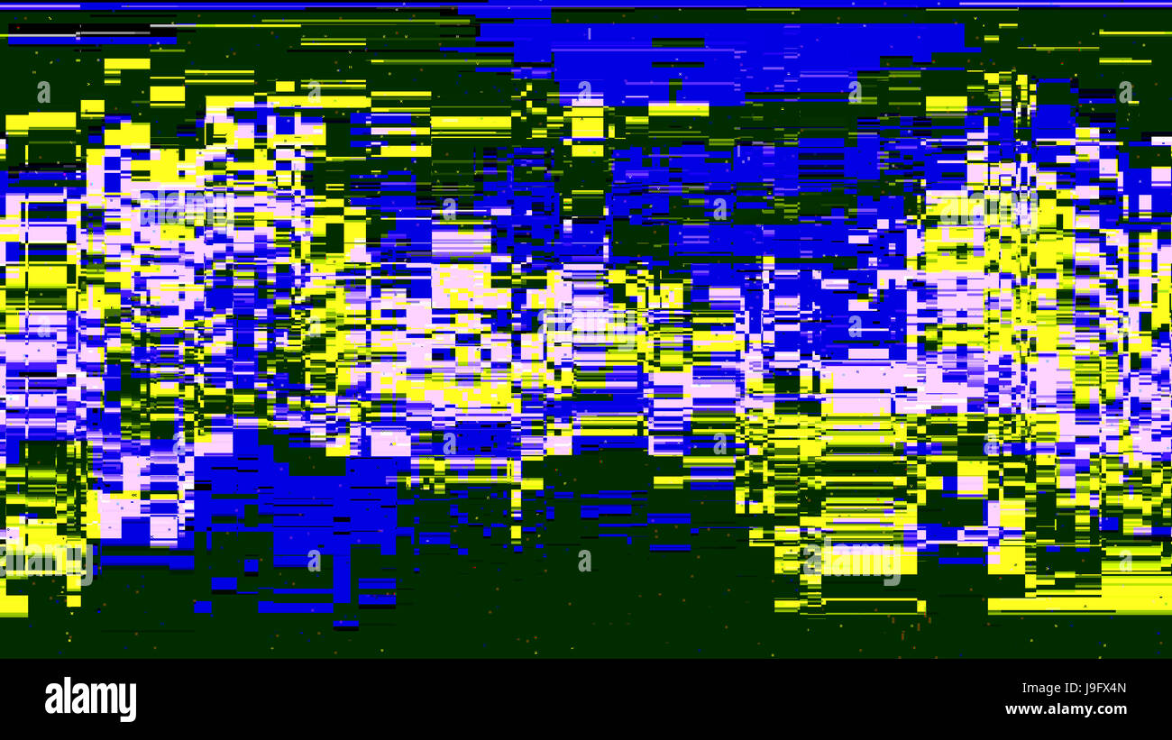 Fehler-Konzept der kein TV Signal. 3D-Rendering Stockfoto