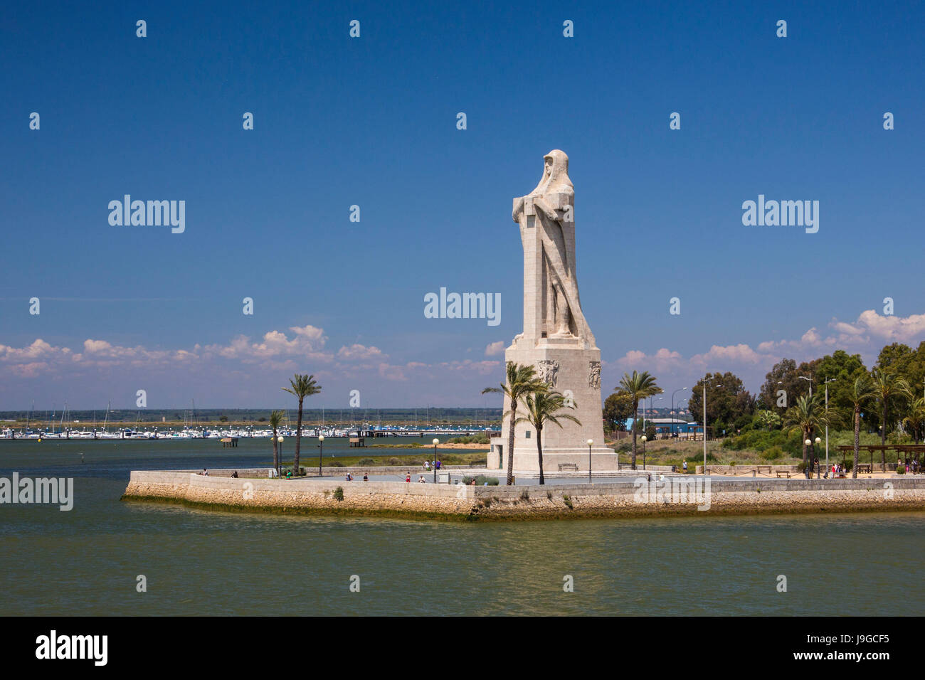 Spanien, Andalusien, Huelva Stadt, Kolumbus-Denkmal, Stockfoto