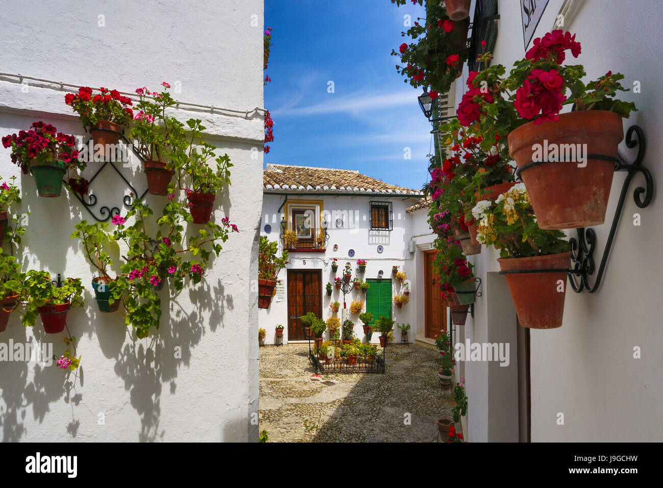 Spanien, Andalusien, Provinz Córdoba, Priego de Cordoba Stadt, San Antonio Platz, Stockfoto
