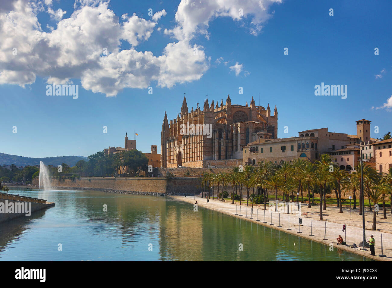 Spanien, Mallorca Insel, Palma Stadt, La Seu Catedral, Stockfoto