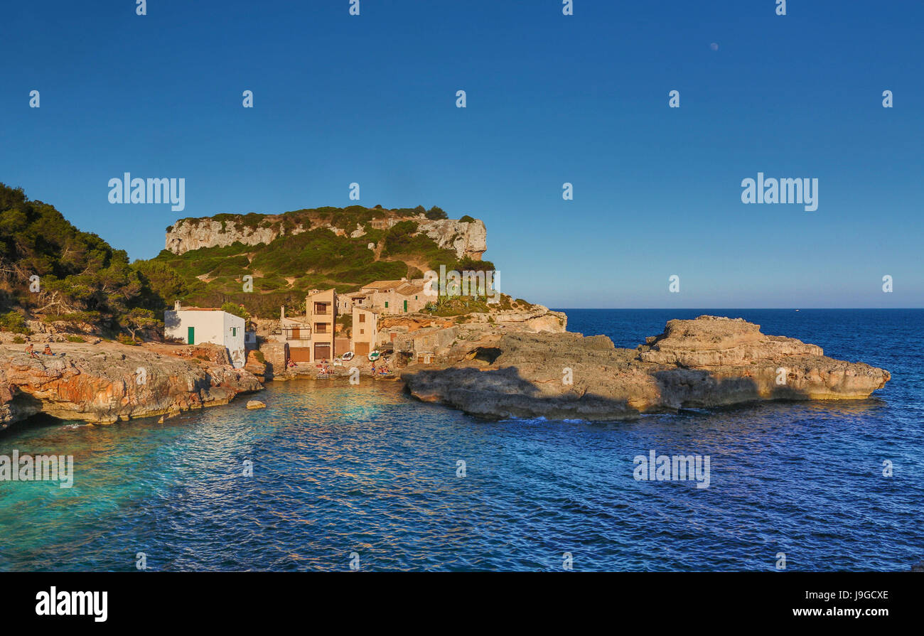 Spanien, Mallorca Insel, Osten Mallorca, Cala Sa Almonia, Santanyi Stadt, Stockfoto