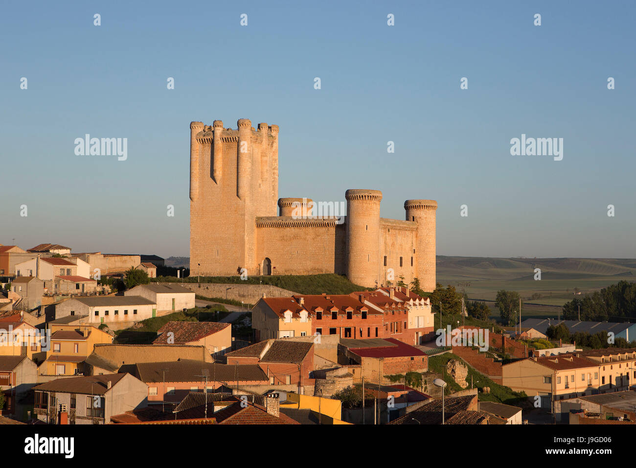 Spanien, Castilla Leon Community, Provinz Valladolid, Torelobaton Burg, Stockfoto