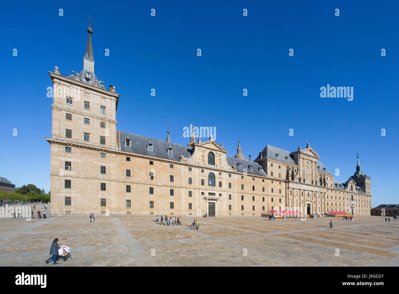 Spanien, Madrid Gemeinschaft, El Escorial Stadt, Kloster El Escorial, Stockfoto