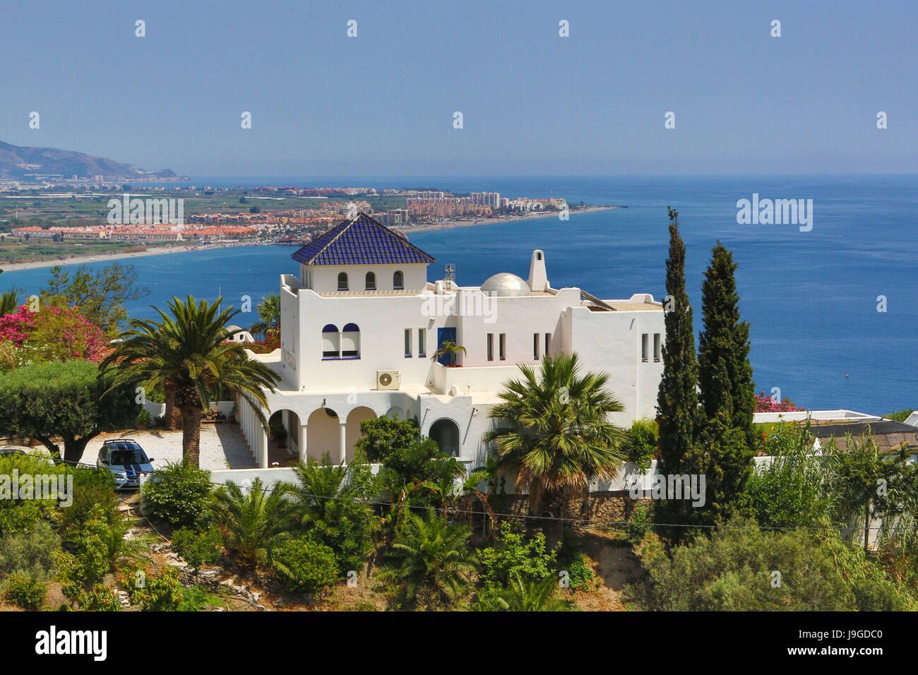 Spanien, Andalusien, Provinz Granada, Salobreña Stadt, Architektur, Stockfoto