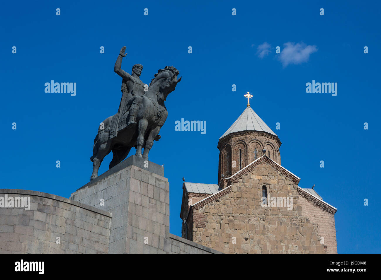 Georgien, Tiflis Stadt Metekhi Kirche Stockfoto
