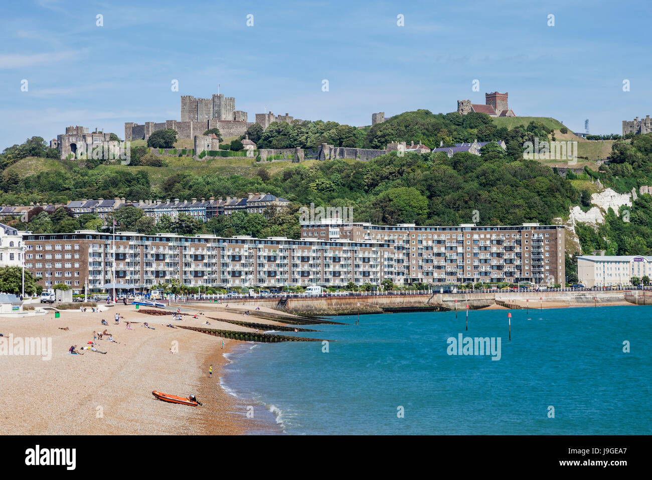 England, Dover, Kent, Dover Beach, Stockfoto