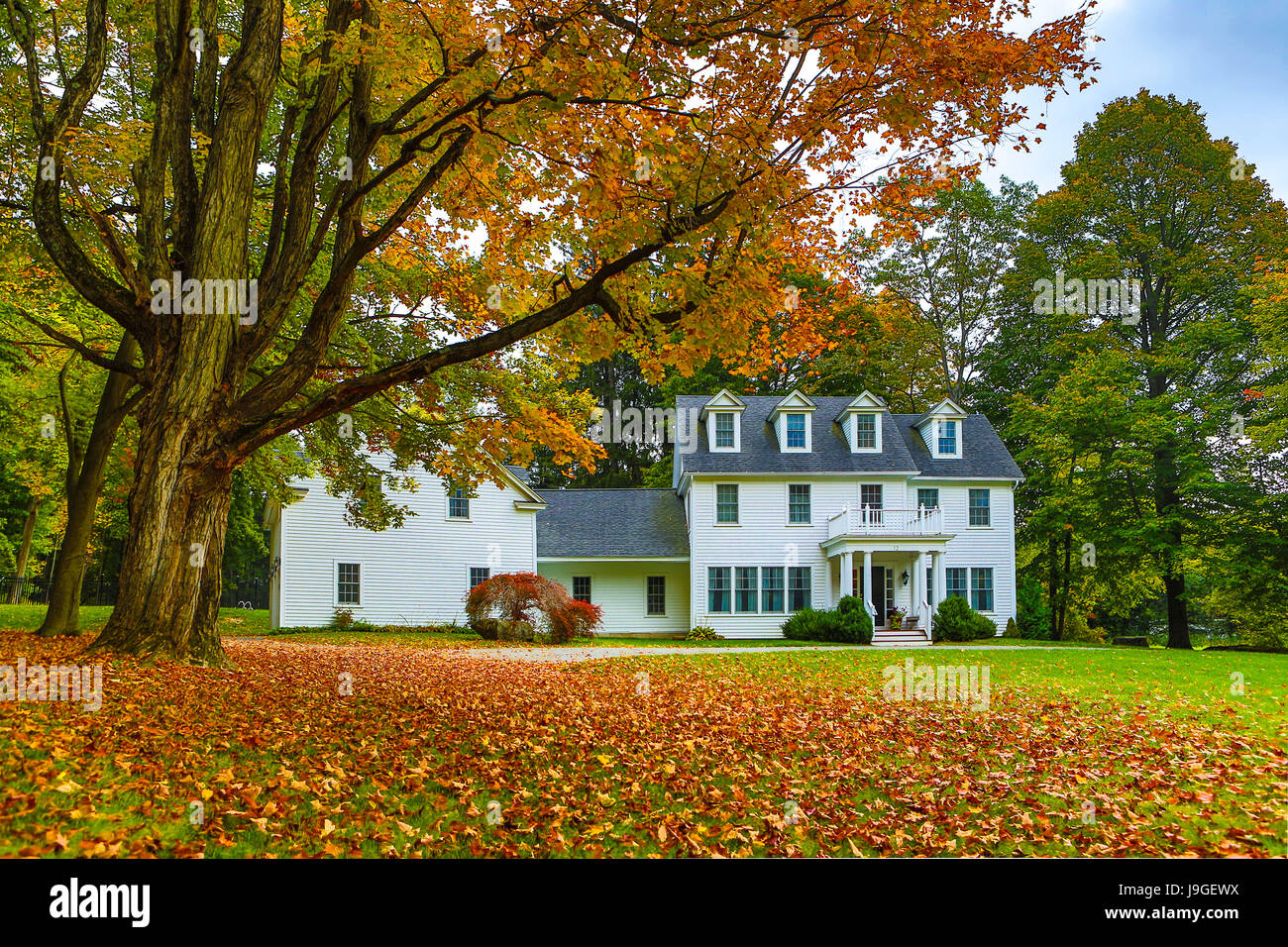USA, Massachusetts, Berckshire Bezirk, in der Nähe von Lenox Stadt, Haus Stockfoto